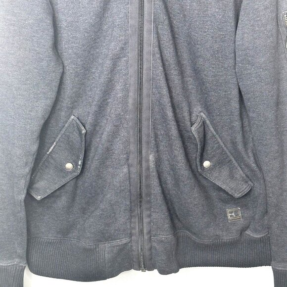 Hugo Boss Orange Mens Full Zip Sweatshirt Jacket Cargo Work Wear Grey Size Large - Picture 4 of 16